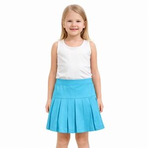 Li Mi Little Miss Tennis Aqua Pleated Tennis Skort Girls Size 5/6 Athletic Skirt